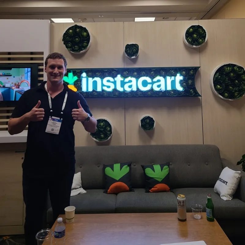 Kevin Gawronski at Instacart headquarters